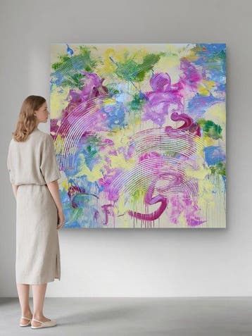 Laura Capellini -  SOUL GARDEN #5(XL) Acrylic on canvas -