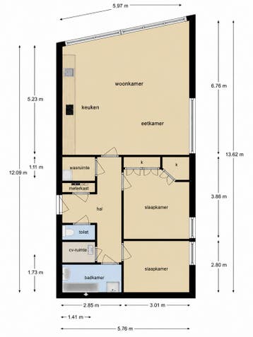 Te huur: Appartement Wijnbrugstraat in Rotterdam, Appartement, Rotterdam, Zuid-Holland