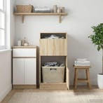 vidaXL Wasmeubel met opslag Sonoma 50 x 68 x 102 cm Bewerkt, Verzenden, Nieuw