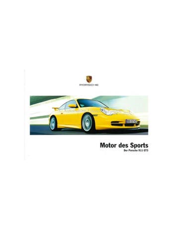 2003 PORSCHE 911 GT3 BROCHURE DUITS, Boeken, Auto's | Folders en Tijdschriften, Nieuw, Porsche, Author