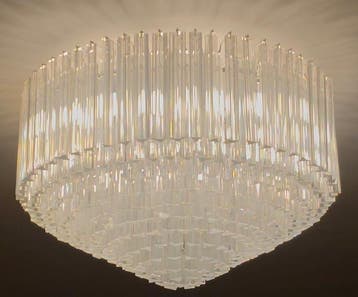 Kroonluchter - Triedri - Glas - Venini-stijl - 391 prismas