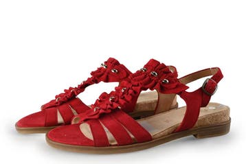 Rieker Sandalen in maat 40 Rood, Verzenden, Sandalen of Muiltjes, Zo goed als nieuw, Rood