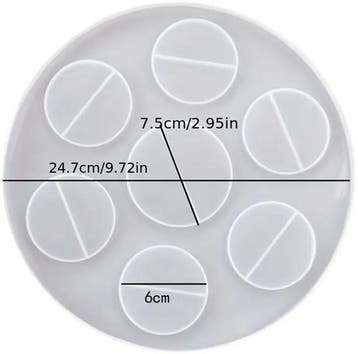 Siliconenmal voor drank glazen en fles epoxy resin 16 cm per, Ophalen of Verzenden, Nieuw