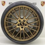 Porsche Cayenne E3 22inch RS Spyder Goud/Brons met banden N0, Ophalen, Gebruikt, Banden en Velgen, Overige maten