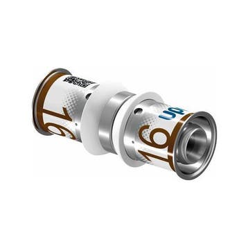 Uponor S-Press Plus perskoppeling Ø16x16 recht, Verzenden, Nieuw