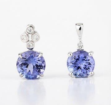 Zonder minimumprijs - Hanger - 14 karaat Witgoud - 2.57ct.