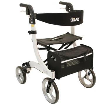 Rollator lichtgewicht Drive Nitro wit M, Diversen, Rollators, Ophalen of Verzenden, Nieuw