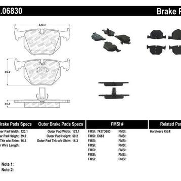 StopTech Performance 01-07 BMW M3 E46 / 00-04 M5 / 04-09 X3, Auto-onderdelen, Remmen en Aandrijving, Ophalen of Verzenden, Nieuw