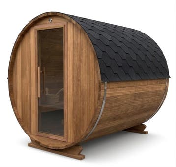 Gemodificeerd Ayous barrel sauna 245 cm, Ophalen of Verzenden, Nieuw