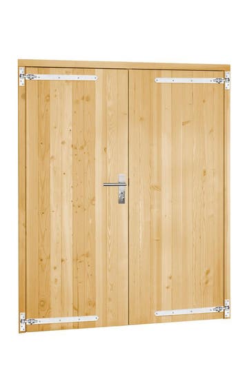 Vuren dubbele dichte deur incl. kozijn 168 x 201 cm, Ophalen, Nieuw