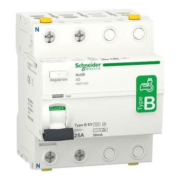 Schneider Acti9 aardlekschakelaar | 25A, 30mA, Type B-EV,, Ophalen of Verzenden, Nieuw, Groepenkast