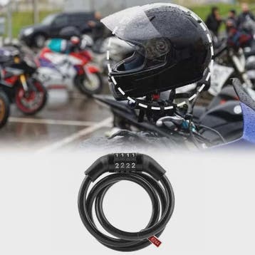 4-Cijferig Kabelslot: Veilig Anti-diefstal Slot voor Motor,, Verzenden, Nieuw