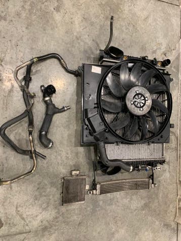 Mercedes W220 S-klasse S600 V12 koelerset radiator fan compl, Gebruikt, Mercedes-Benz