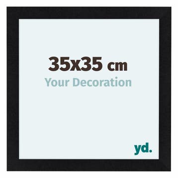 Fotolijst 35x35 cm - Zwart Mat - MDF - Como, Verzenden, Nieuw