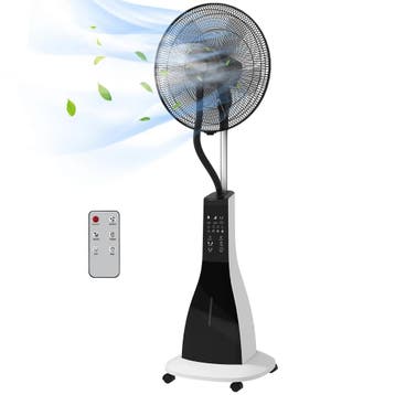 Staande Ventilator Met Waternevel Functie 90W, 3L Tank, 3 Ni, Verzenden, Nieuw