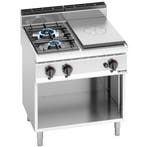 GGM Gastro | Gas platenfornuis - 17,5 kW - 2 branders |, Verzenden