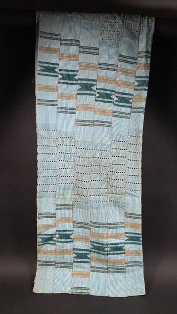 Katoenen stof Aso Oke - Yoruba - Nigeria, Antiek en Kunst