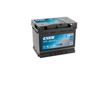 Exide EFB accu | EL600 | 12V 60Ah, Ophalen of Verzenden, Nieuw
