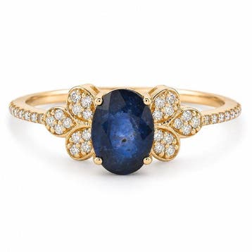 Zonder minimumprijs - Ring - 14 karaat Geel goud - 1.49ct., Nieuw