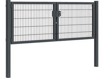 Dubbele tuinpoort | Professional | 300 cm breed, 1 tot 2 meter, Nieuw, IJzer, Minder dan 3 meter