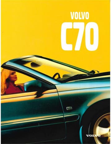 1997 VOLVO C70 CABRIOLET BROCHURE ENGELS, Boeken, Nieuw, Volvo, Author
