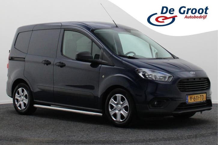 Ford Transit Courier 1.5 TDCI Trend, Auto's, Bestelauto's, Dealer onderhouden, Lease, Zwart, Handgeschakeld, Blauw, Financial lease