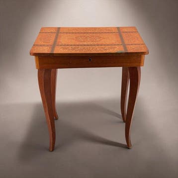 Bijzettafel - musical - Hout - Ornamentale marqueterie, Antiek en Kunst