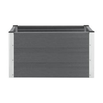 HKC Plantenbak rechthoekig 100x50x50 cm grijs, Verzenden, Nieuw
