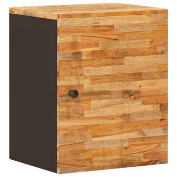 vidaXL Badkamer Hangkast Naturel 38 x 33 x 48 cm Massief, Huis en Inrichting, Verzenden, Nieuw
