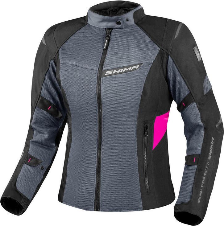 SHIMA Rush 2.0 Vented Waterproof Dames Zwart Grijs Roze, Motoren, Kleding | Motorkleding, Dames, Nieuw met kaartje, Jas | textiel