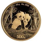 30 gram - Goud .999 - 2026 China Panda Goldmünze - Zonder, Postzegels en Munten, Edelmetalen en Baren