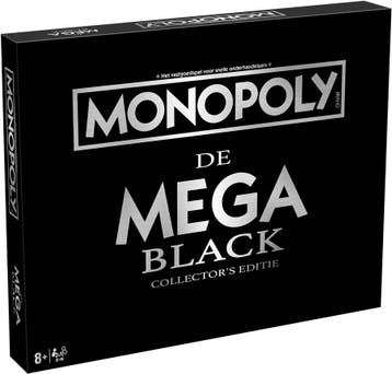 Monopoly - De Mega Black Collectors Editie | Winning Moves, Hobby en Vrije tijd, Gezelschapsspellen | Bordspellen, Verzenden, Nieuw