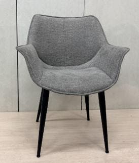 Soft Curve Armchair Grijs - Eleonora Sandy (Armstoel), Ophalen of Verzenden, Gebruikt, Grijs