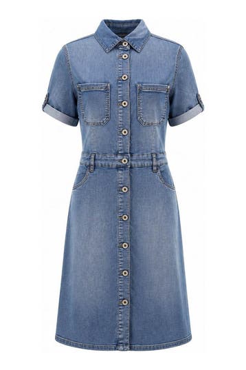 Geisha Jurk in maat 40 Blauw, Geisha, Verzenden, Zo goed als nieuw, Blauw