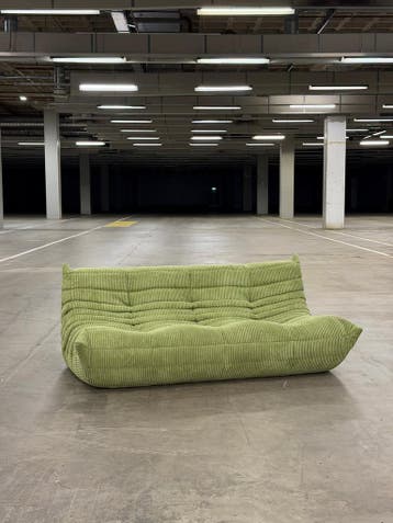 Ligne Roset Togo | Corduroy | NIEUWSTAAT + Garantie, Stof, Driepersoons, 75 tot 100 cm, Ophalen of Verzenden