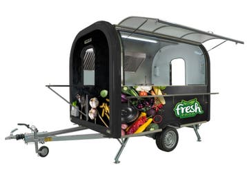 Keuken Eco Trailer 270 - Mobiele keuken - Foodtruck trailer, Ophalen