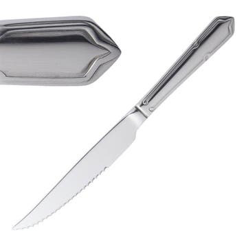 Steakmessen | DUBARRY | RVS | 12 Stuks | Lengte 225mm, Verzenden, Nieuw in verpakking