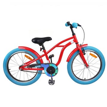 vidaXL Kinderfiets 22 Inch voor 7-12 jaar oud Rood, Verzenden, Nieuw
