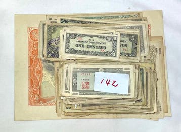 Japan. 148 used Japanes bank note / Military bank note, War