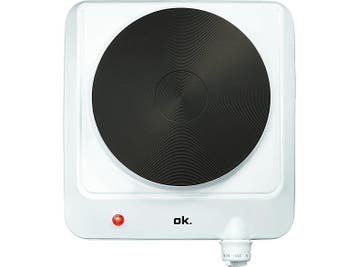Ok - Elektrische Kookplaat - Wit, Verzenden, Nieuw, Elektrisch, 3 kookzones of minder