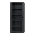 Nieuwe roldeurkast - 180x80x40cm - archiefkast - zwart, Nieuw, Metaal, Modern, 25 tot 50 cm