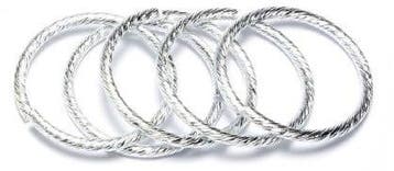 Ringen Trouwringen Zilver 2,50 x 30 mm 25 stuks, Ophalen of Verzenden, Nieuw