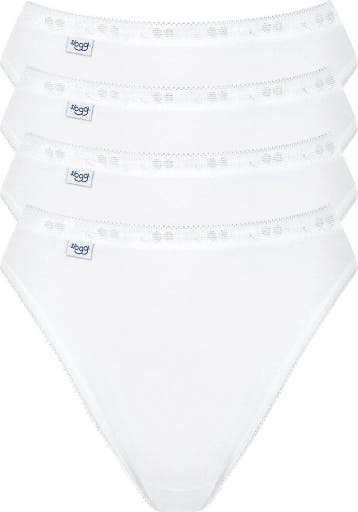 sloggi Maat 44 Basic+ Dames Tai slip - 4-pack - Wit, Verzenden