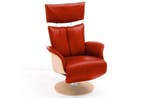 Relaxfauteuil Heesch - relaxfauteuils - Rood, Nieuw, Rood, Stof