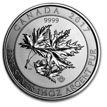 Canadian Multi Maple Leaf 1.5 oz 2017, Verzenden, Noord-Amerika, Losse munt, Zilver