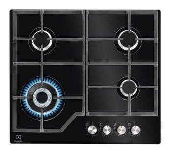 Electrolux KGG64362K kookplaat Zwart Ingebouwd Gaskookplaat, Witgoed en Apparatuur, Kookplaten, Ophalen of Verzenden, Nieuw