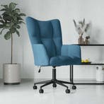 vidaXL Relaxstoel fluweel blauw, Verzenden, Nieuw