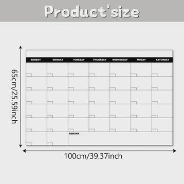 Extra Grote Herschrijfbare Wandkalender Poster - Maandplanne, Verzenden, Nieuw