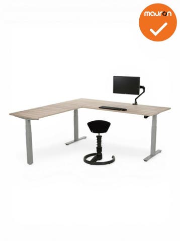 Mauforce zit-sta hoekbureau - maat en blad kleur zelf samen, Werkplek, Ophalen of Verzenden, Nieuw zonder verpakking, Bureau