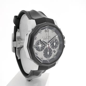 Corum Admirals Cup Challenger Chronograph 753.671.98; Li..., Overige merken, Leer, Polshorloge, Ophalen of Verzenden